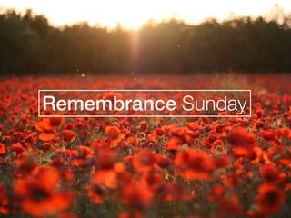 Remembrance Sunday 
 