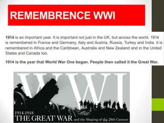 REMEMBRENCE WWI

 