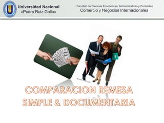 Universidad Nacional   Facultad de Ciencias Económicas Administrativas y Contables

 «Pedro Ruiz Gallo»      Comercio y Negocios Internacionales
 
