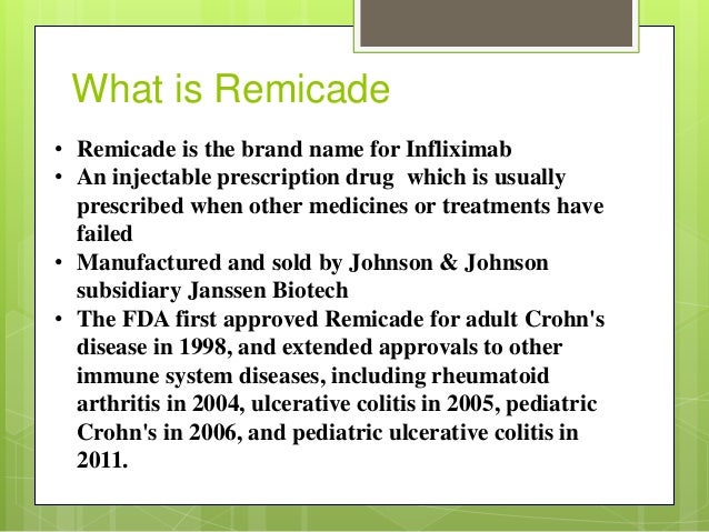 Remicade Infliximab Presentation