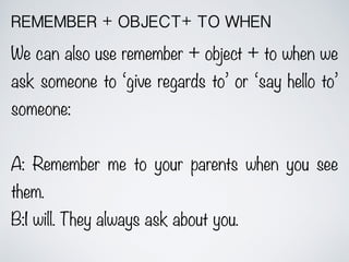 Remind and remember | PPT