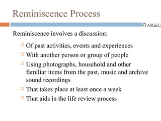 ARGEC: Reminiscence therapy for older adults | PDF