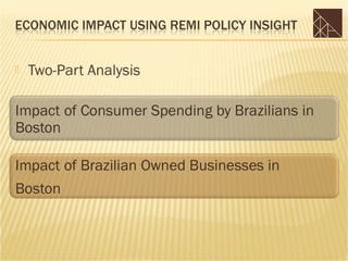    Two-Part Analysis
 