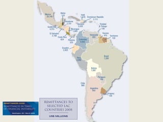 Remittances to Selected LAC Countries - 2008