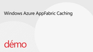 Windows Azure AppFabricCachingdémo