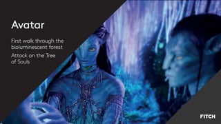Avatar
First walk through the
bioluminescent forest
Attack on the Tree
of Souls
 
