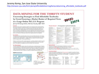 Jeremy Kemp, San Jose State University
http://amazon.sjsu.edu/html-jkemp/affordablelearning/kemp-datamining_affordable_textbooks.pdf
 