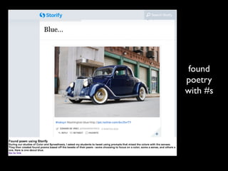 found
poetry
with #s
 