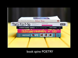 book spine POETRY
 