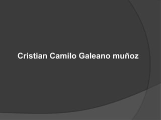 Cristian Camilo Galeano muñoz

 