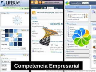 Competencia Empresarial
http://es.slideshare.net/simplesconsultoria/gestin-de-contenido-con-plone
 