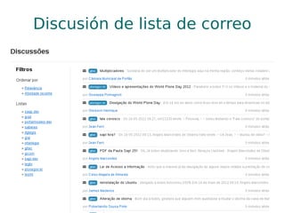 Discusión de lista de correo
 