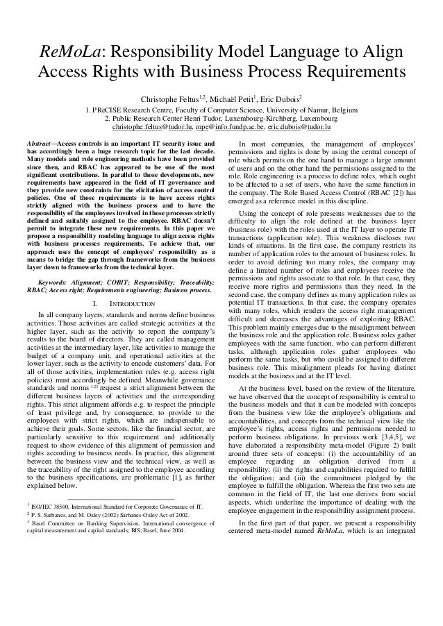language process model business align language access to Remola model responsibility