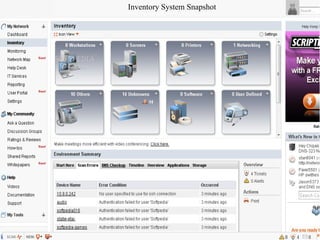 Inventory System Snapshot 