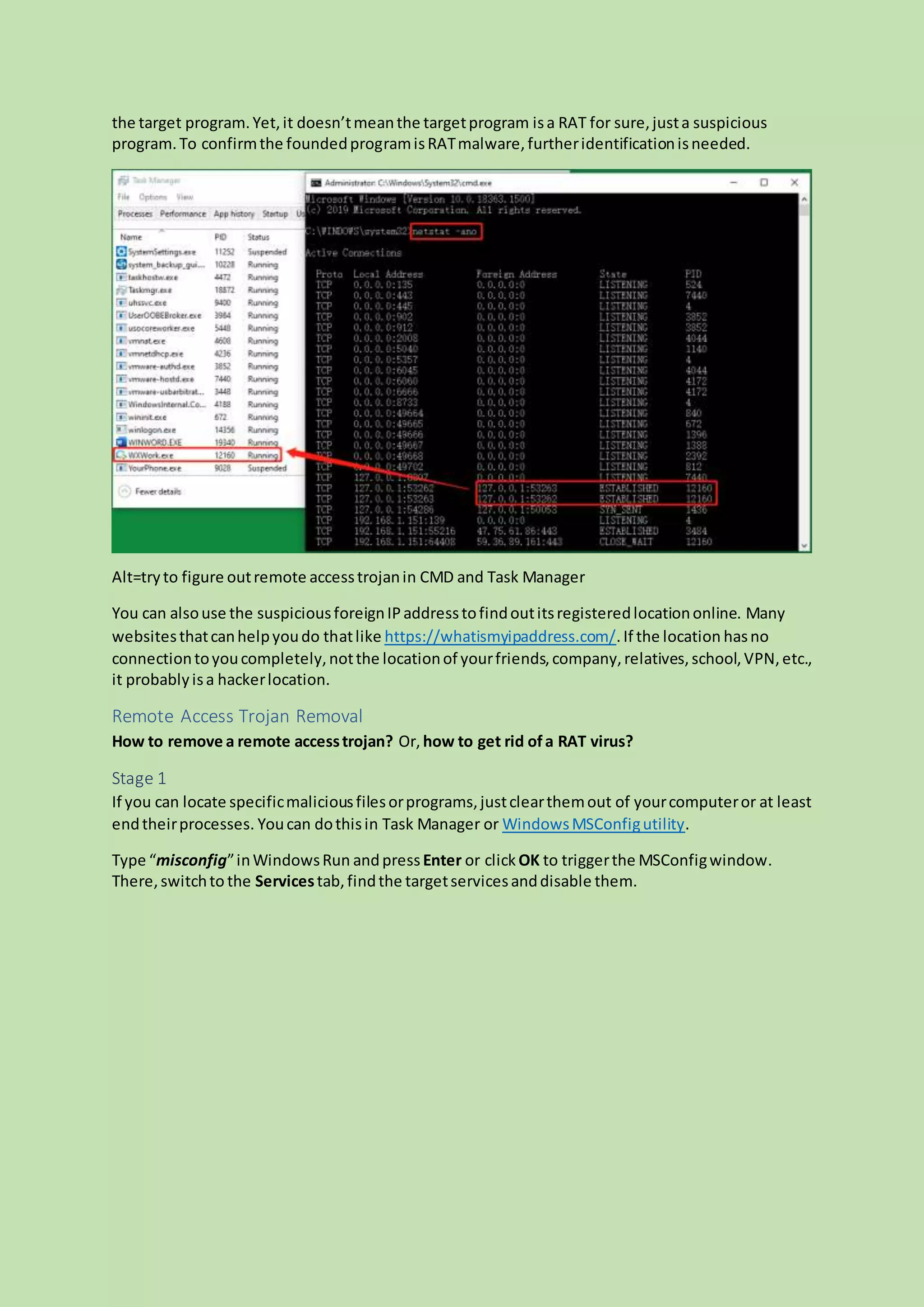 Remote access trojan PDF