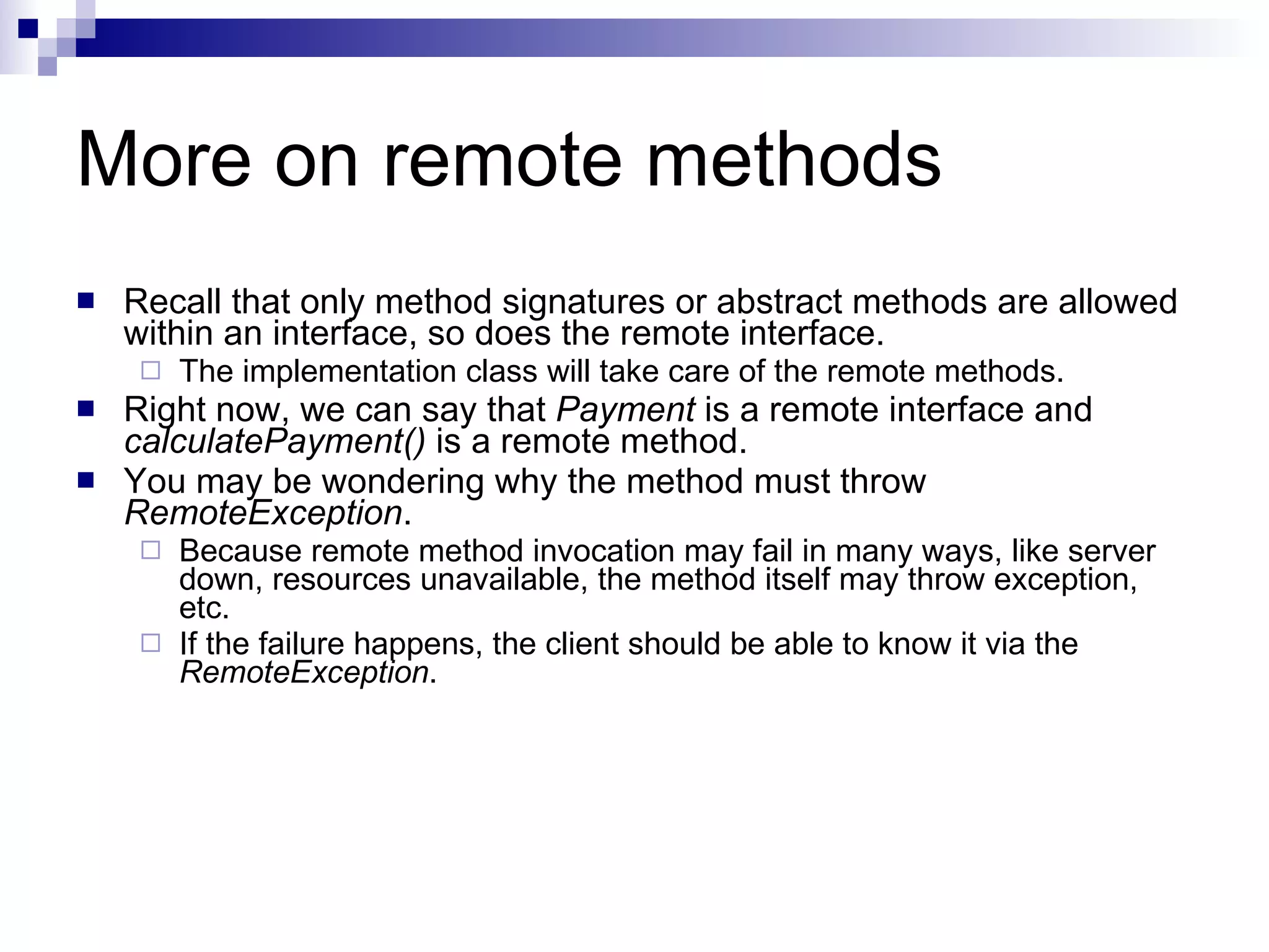 Remote Method Invocation | PPT