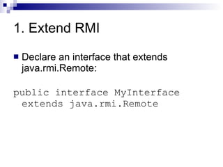 Remote Method Invocation | PPT