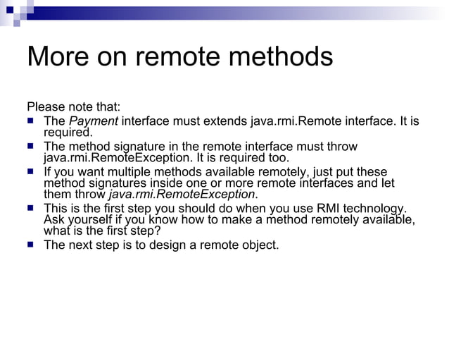 Remote Method Invocation | PPT