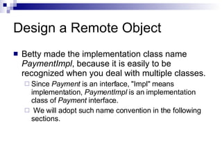 Remote Method Invocation | PPT