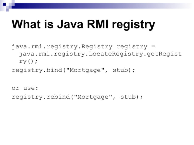 Remote Method Invocation | PPT