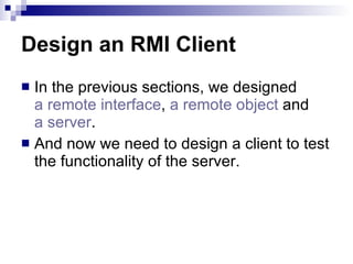 Remote Method Invocation | PPT