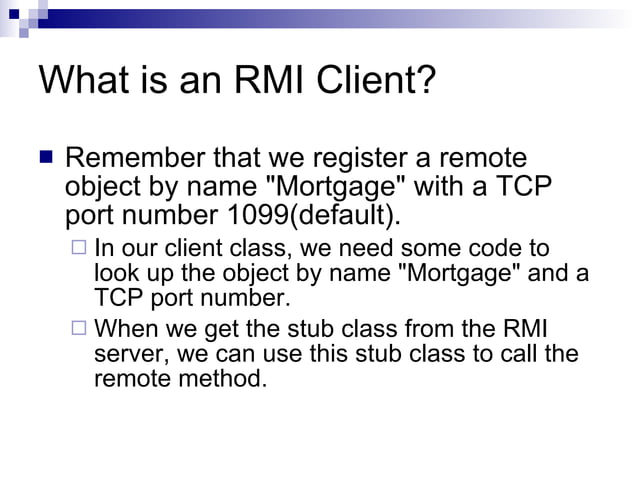Remote Method Invocation | PPT