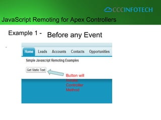 Visualforce: Using JavaScript Remoting for Apex Controllers | PPT