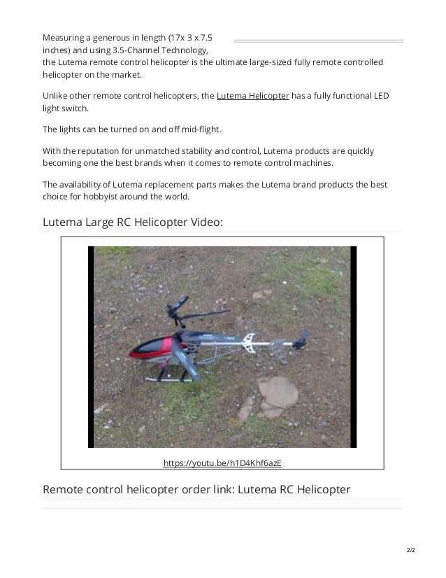 lutema helicopter parts