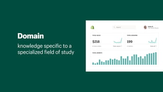 Domain
knowledge specific to a
specialized field of study
 