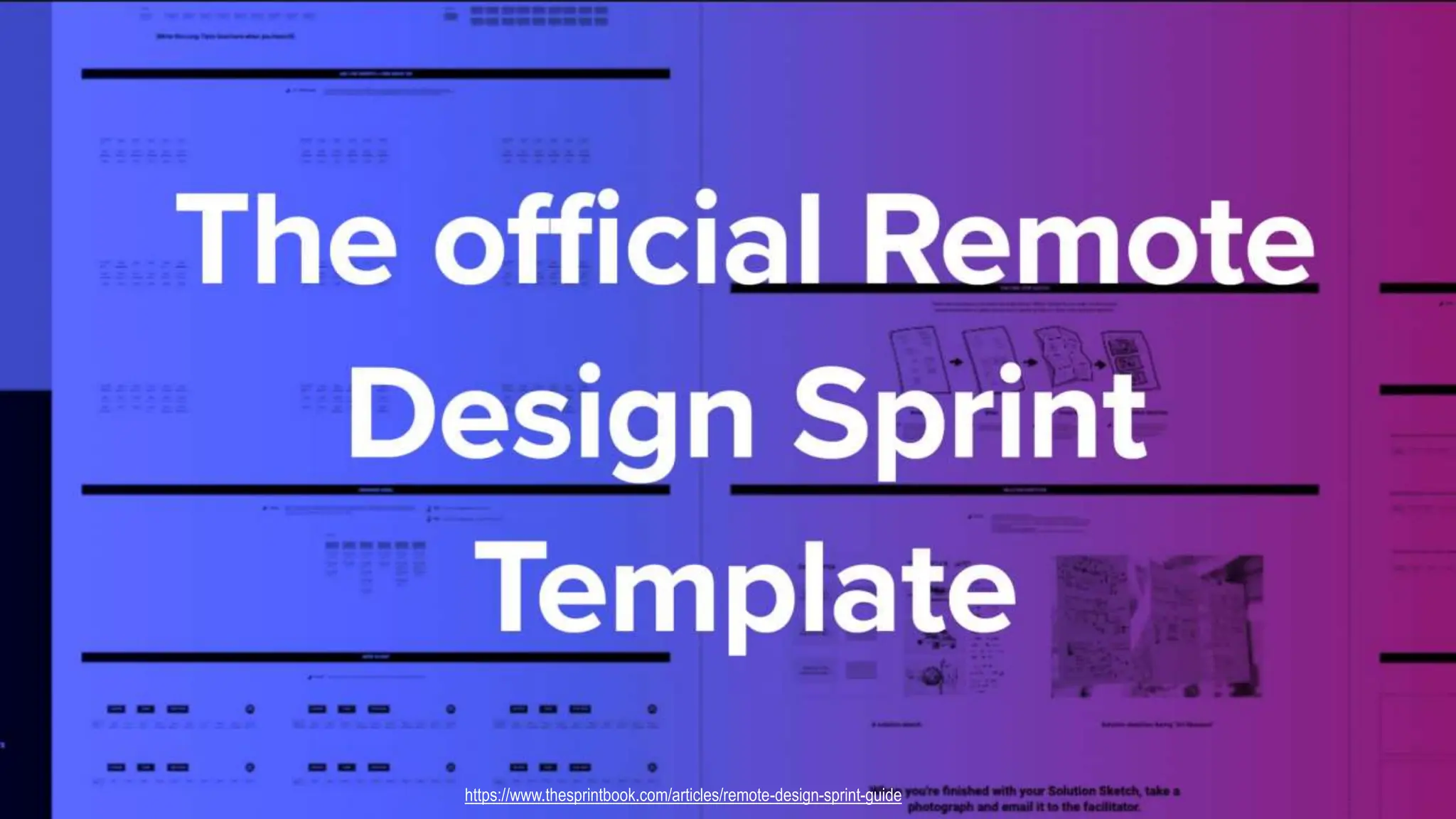 https://www.thesprintbook.com/articles/remote-design-sprint-guide
 