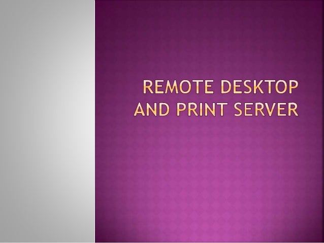 remote print server