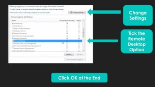 Remote desktop connection | PDF