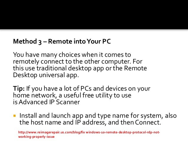 remote desktop not working after windows 10 update remote desktop not working after windows 10 update