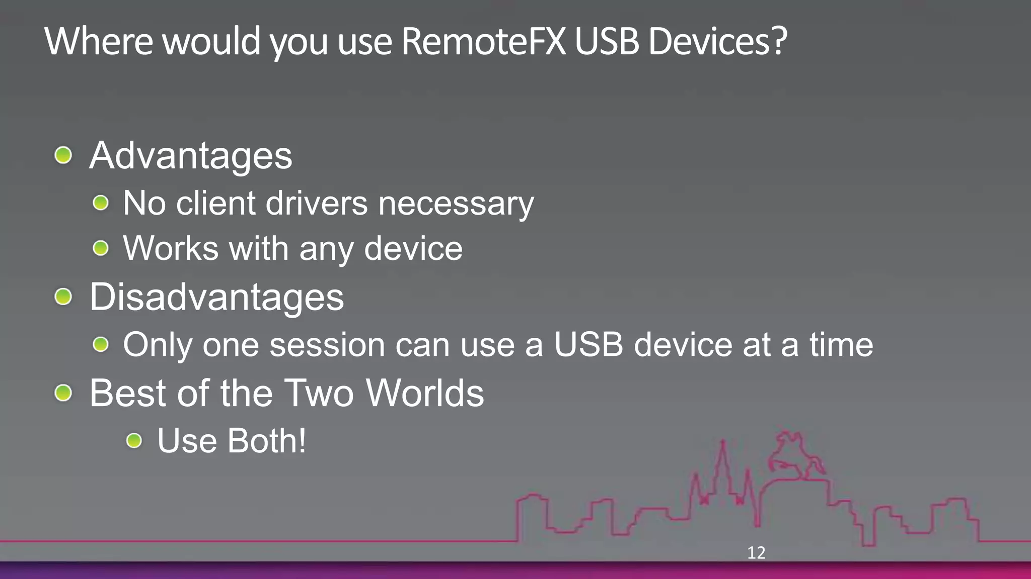 RemoteFX – A Game ChangerEnabling TechnologyCustomer ValueDifferentiating InnovationFull rich Windows experienceContent and GPU independent intercept & rendering