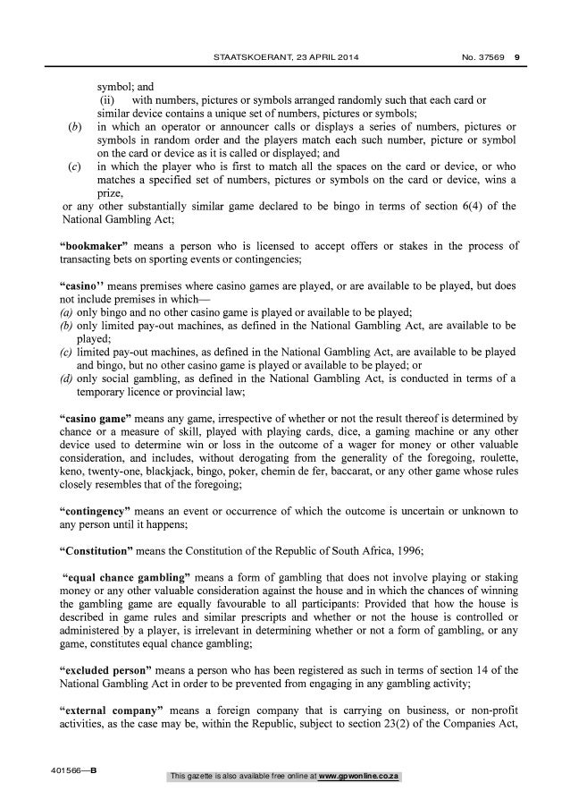 How To Obtain A Gambling License In South Africa