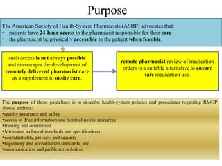 Remote medication order processing | PPTX