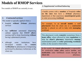 Remote medication order processing | PPT