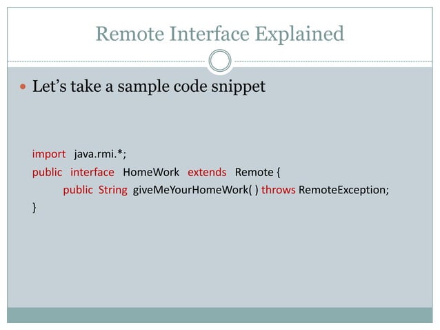 Remote method invocation | PPT