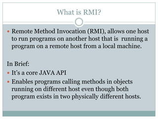 Remote method invocation | PPT