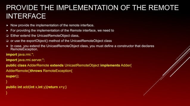Remote method invocation | PPT
