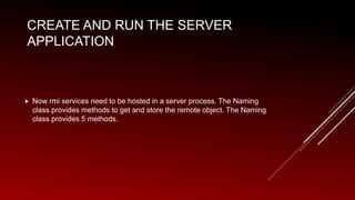 Remote method invocation | PPT