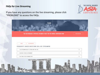 TDI Asia 2017 Conference - Live streaming instructions for remote attendees