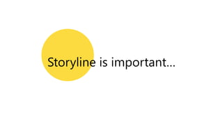 Storyline is important…
 