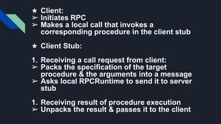 Remote procedure call | PPTX