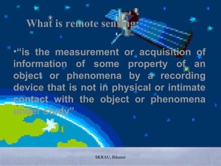 Application of Remote Sensing in Agriculture | PPT