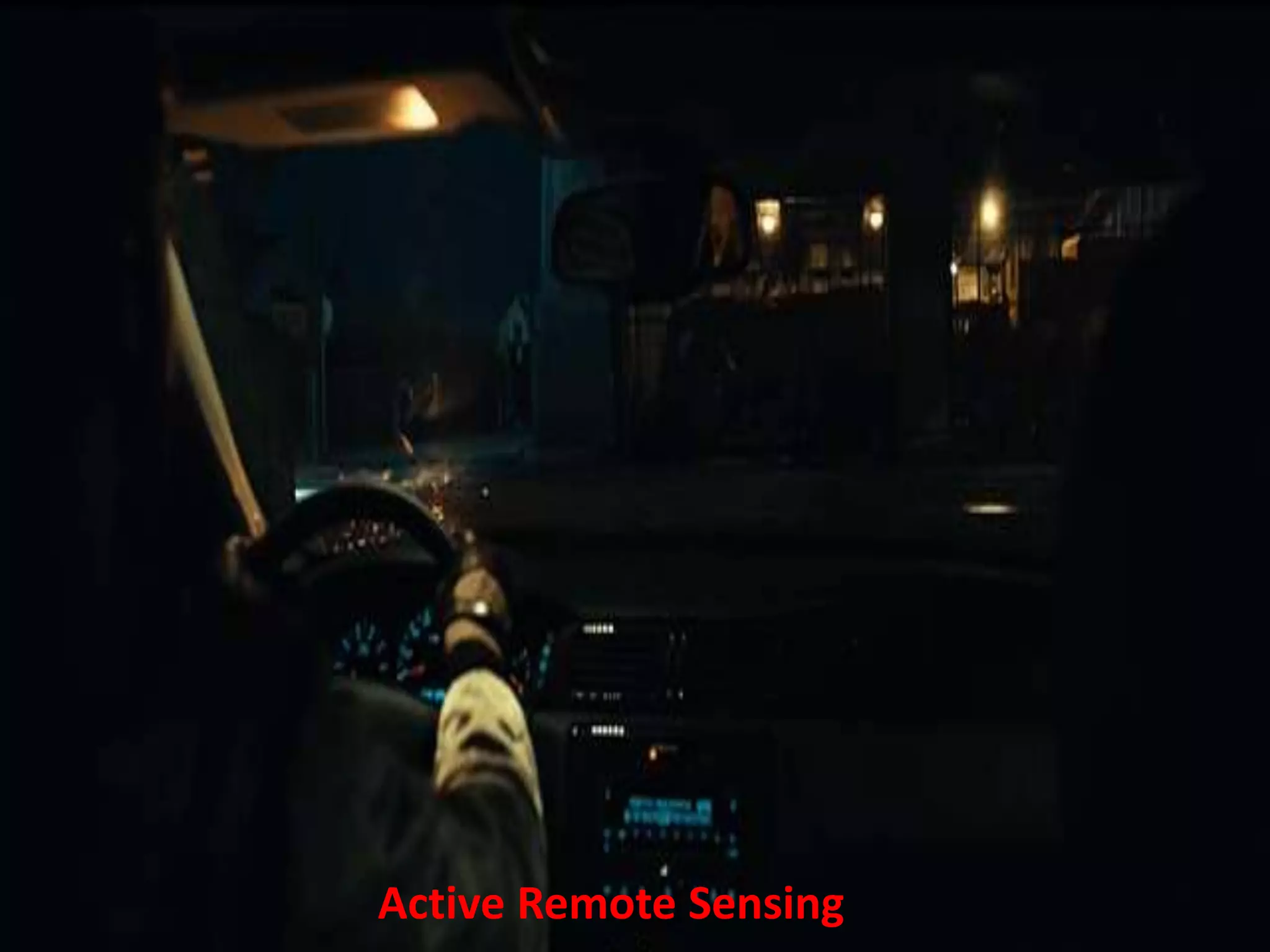 Active Remote Sensing
 