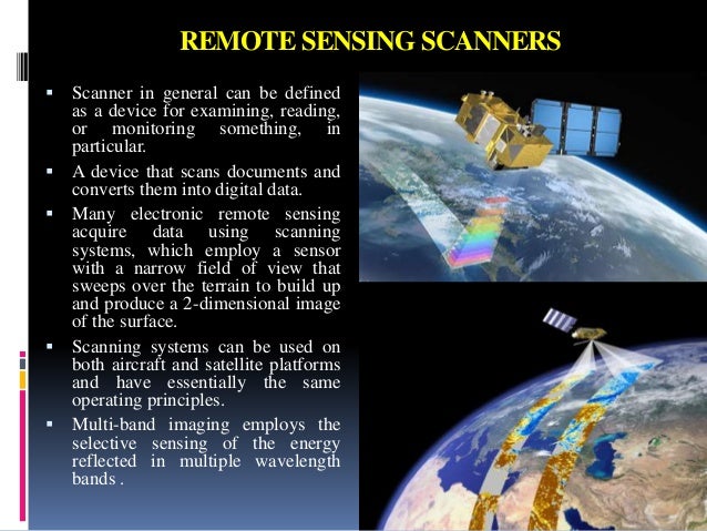 Thermal scanner in remote sensing