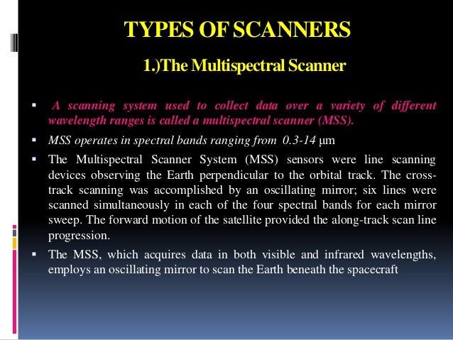 Remote Sensing Scanners