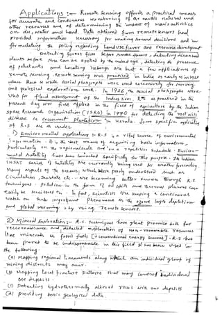 REMOTE SENSING TECHNIQUE