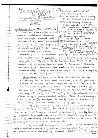REMOTE SENSING TECHNIQUE